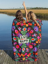 Load image into Gallery viewer, Beach Towel Double Live Happy