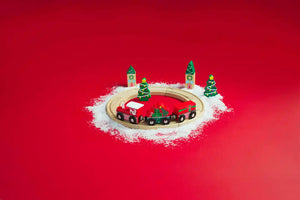 Train Set Wood Xmas