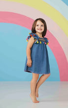 Load image into Gallery viewer, Tassel Chambray Dress 5T