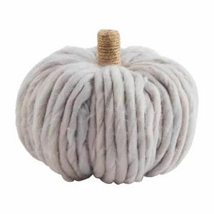 Chunky Knit Gray Pumpkin