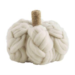 Chunky Cream Knit Pumpkin Med