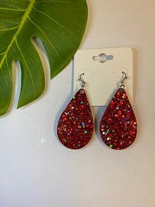 Glitter Dangle Red #2