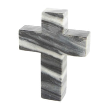Load image into Gallery viewer, Gray Marble Cross