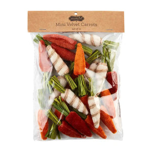 Mini Velvet Carrots Set