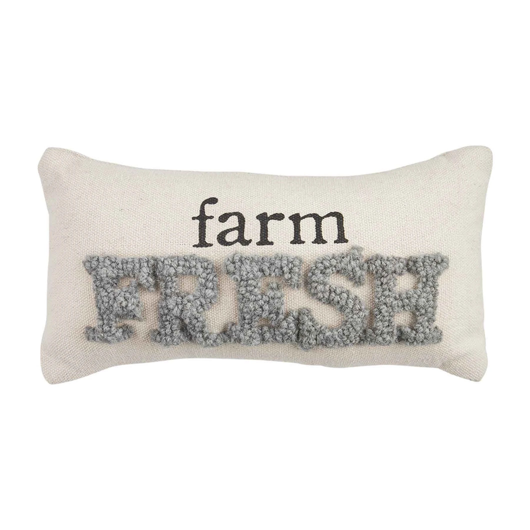 Farm Fresh Mini Hooked Pillow