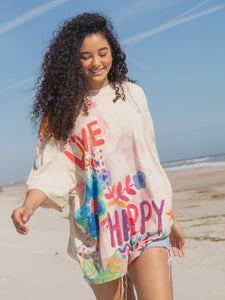 Life is a Canvas Live Happy Tee