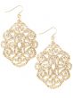 Regal Pendant Earrings Gold