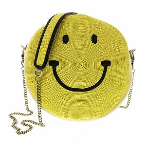 Purse Beaded Smiley Face