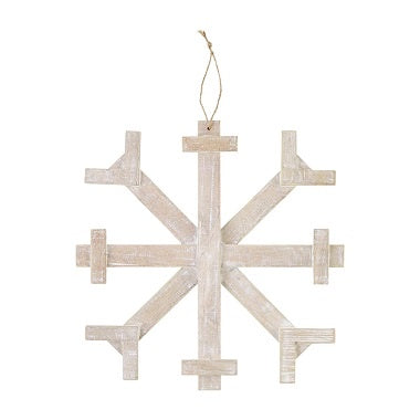 Wood Plank Snowflake Sm