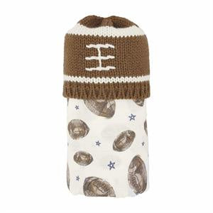 Football Swaddle and Hat