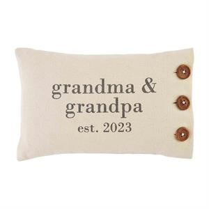 Grandparents Est. 2023 Pillow