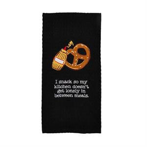 Snack Embroidered Towel