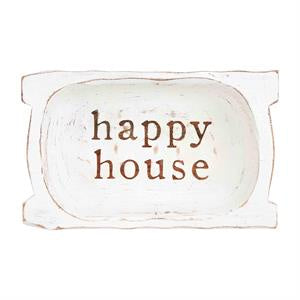 Happy House Dough Bowl Plaque