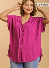 Load image into Gallery viewer, Button Down Magenta XL