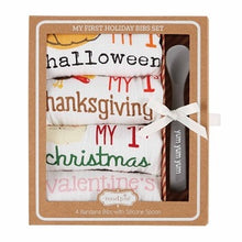 Load image into Gallery viewer, My 1st Holiday Bib Set