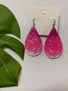 Glitter Dangle Pink Ombre