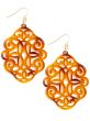 Regal Pendant Earrings Tortise