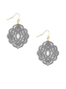 Earring Baroque Gray