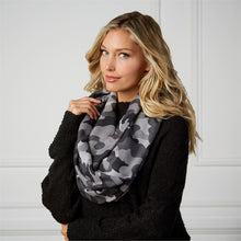 Load image into Gallery viewer, Striped Camo Scarf Gray