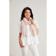 Load image into Gallery viewer, Leopard Block Scarf Blush