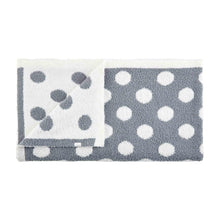 Load image into Gallery viewer, Polka Dot Chenille Blanket Grey