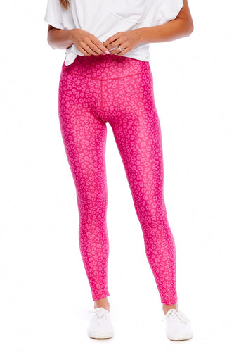 Ziggy Leggings Pink Leopard S