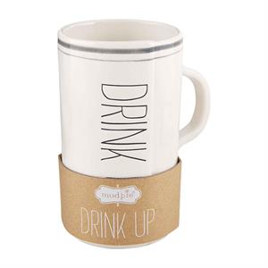 Drink Up Tall Bistro Mug