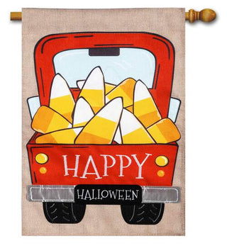 Candy Corn Truck House Flag
