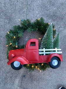 Wreath Evergreen Truck
