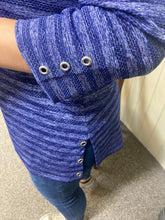 Load image into Gallery viewer, Striped Top Cobalt L-XL