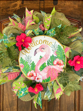 Load image into Gallery viewer, Wreath Mesh Everyday  Flamingo