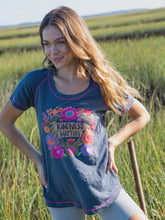 Load image into Gallery viewer, Boho Tee SS L Indigo Kindness Matte
