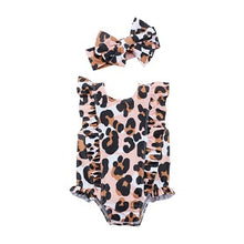 Load image into Gallery viewer, Leopard Swimsuit 9m to 12m