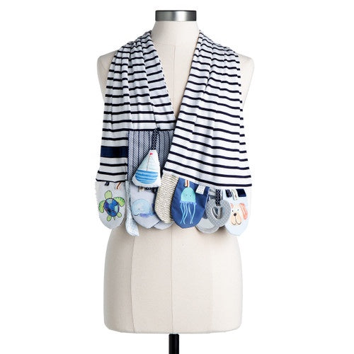 Mommy & Me Activity Scarf Blue