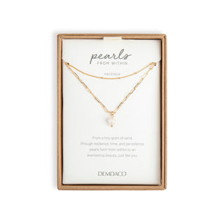 Pearls from Within Gold Necklace