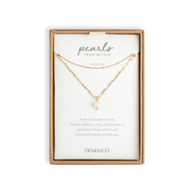 Load image into Gallery viewer, Pearls from Within Gold Necklace