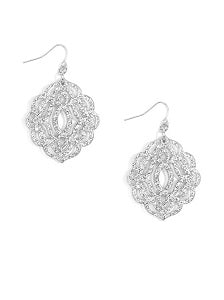 Earrings Baroque Silver