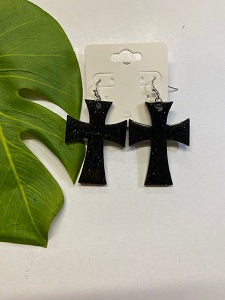 Glitter Dangle Cross