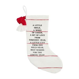 Christmas Cheer Stripe Stocking