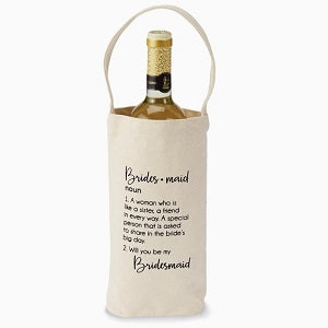 Bridesmaid Ask Wine Bag