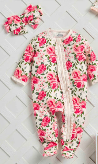 Floral Sleeper and HB 6-9M