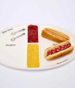 Burger and Hot Dog Platter
