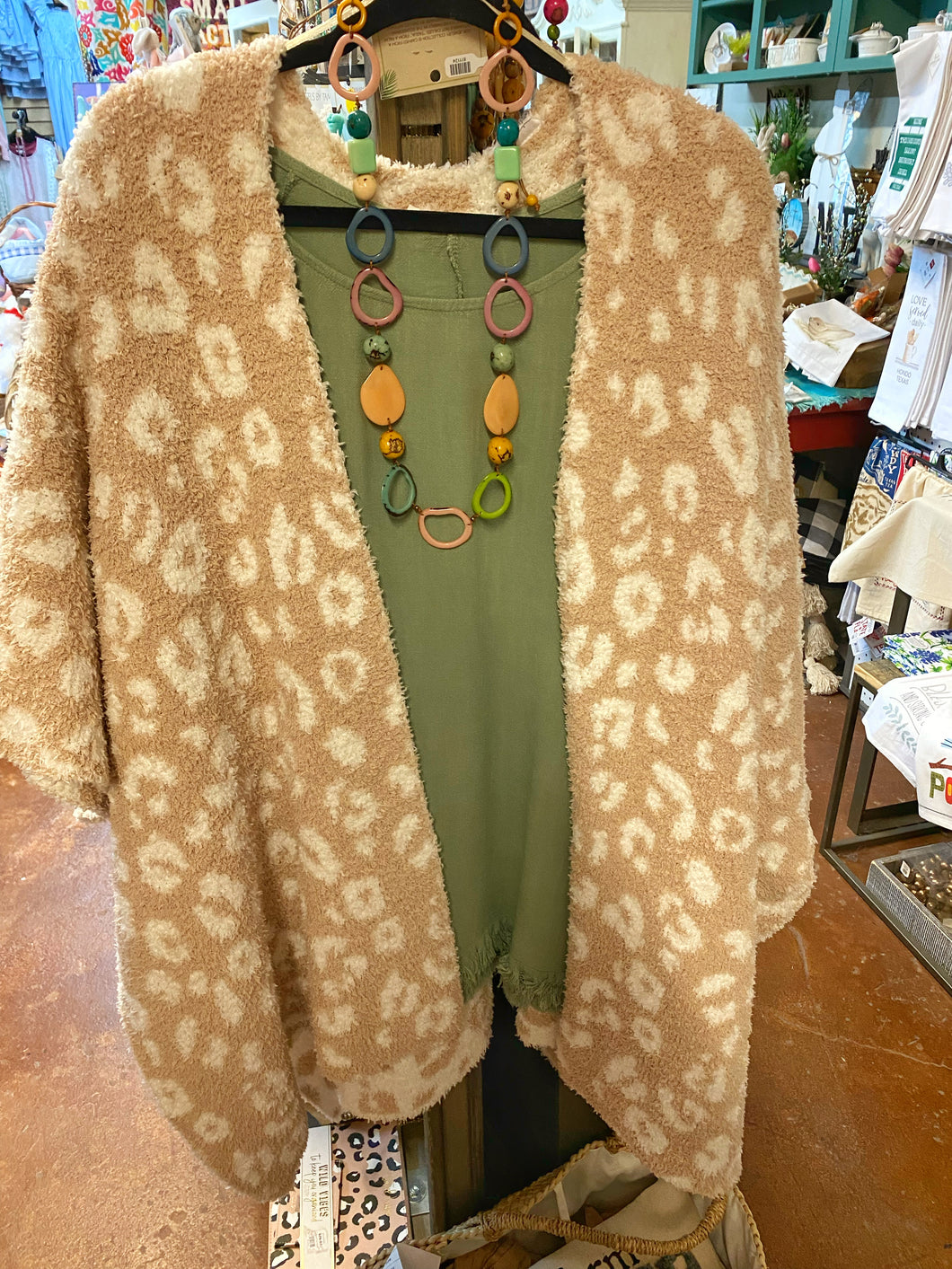 Dawn Poncho Taupe