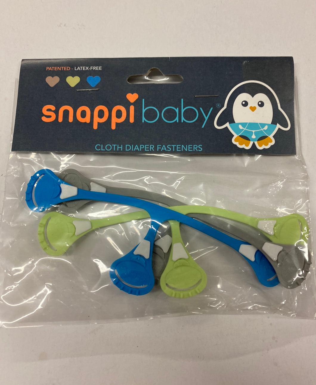 Snappi 3 Pack Grey,Green, Blue