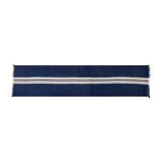 Navy Fringe Table Runner