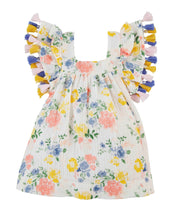 Load image into Gallery viewer, Floral Tassel Dress 6-9 M