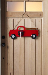 Fall/Christmas Truck Reversible Door Hanger