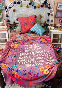 Tapestry Blanket Always Braver