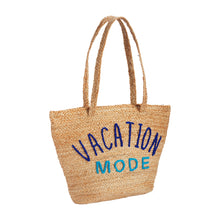 Load image into Gallery viewer, Jute Cooler Tote Blue
