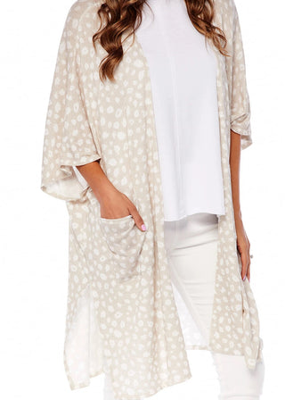 Mona Oversized Cardigan Tan